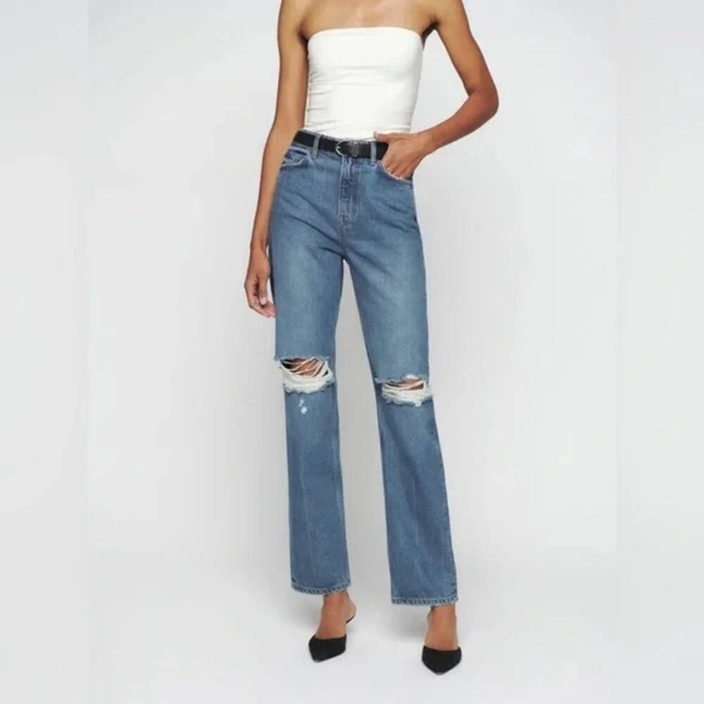 Reformation Selena High Rise Relaxed Jeans size 25